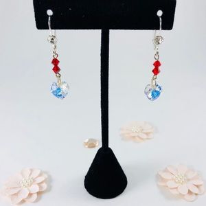 Beautiful Red Swarovski Earrings